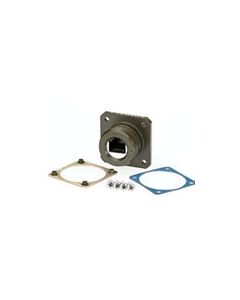 Ruggedized Flange Mount, Zinc-Nickel finish with Grounding Shield and Mounting Hardware