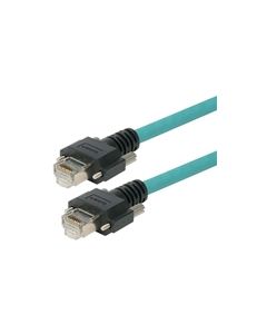 Category 6a GigE Double Shielded High Flex Ethernet Cable, GigE / GigE, 1M