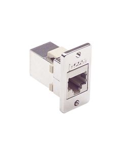 Cat3 RJ45 Coupler Shielded (8x8) Panel Mount Style