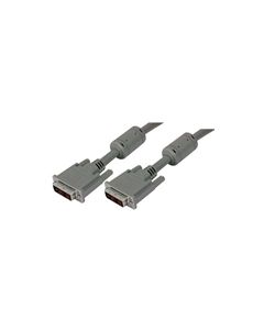 Premium DVI-I Single Link DVI Cable Male / Male  w/ Ferrites, 15.0 ft