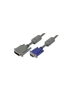 Premium DVI-A Male DVI Cable / HD15 Male w/ Ferrites, 3.0 ft