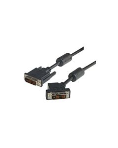 DVI-D Single Link DVI Cable Male / Male 45 Degree Left , 10.0 ft