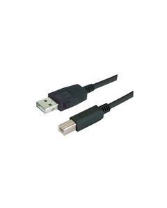 LSZH USB Cable Assembly, Latching A / Standard B 0.75m