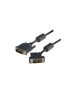 DVI-D Single Link LSZH DVI Cable Male / Male 45 Degree Left, 10.0 ft