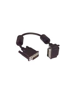 DVI-D Dual Link LSZH DVI Cable Male / Male Right Angle, Top 10.0 ft