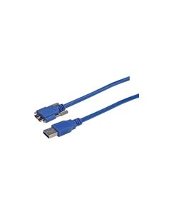 USB 3.0 Cable, Type Micro B/A with Thumbscrew Hardware 0.3M