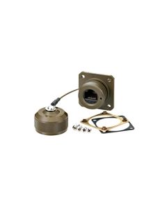 Ruggedized Flange Mount, Zinc-Nickel finish with Mounting Hardware and Dust Cap