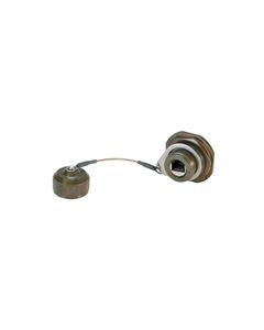 Ruggedized D38999 Jam-nut, Zinc-Nickel finish with Grounding Shield and Dust Cap