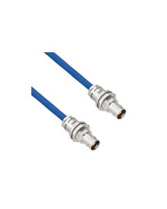 Halogen Free Cable Assembly TRB Non-Insulated Bulk Head 3-Lug Cable Jack to Jack MIL-STD-1553 .242" O.D. -30C +80C 78 Ohm Twinaxial Shielded twisted pair 1'