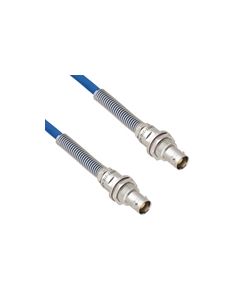 Halogen Free Cable Assembly TRB Non-Insulated Bulk Head 3-Lug Cable Jack to Jack with Bend Reliefs MIL-STD-1553 .242" O.D. -30C +80C 78 Ohm Twinaxial Shielded twisted pair 1'