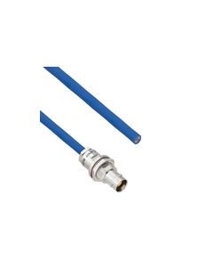 Halogen Free Cable Assembly TRB Non-Insulated Bulk Head Jack 3-Lug Cable Jack to Blunt MIL-STD-1553 .242" O.D. -30C +80C 78 Ohm Twinaxial Shielded twisted pair 1'