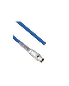 Halogen Free Cable Assembly TRB 3-Lug Cable Jack with Bend Relief to Blunt  MIL-STD-1553 .242" O.D. -30C +80C 78 Ohm Twinaxial Shielded twisted pair 1'
