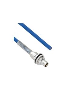 Halogen Free Cable Assembly TRB Insulated Bulk Head 3-Lug Cable Jack with Bend Relief to Blunt MIL-STD-1553 .242" O.D. -30C +80C 78 Ohm Twinaxial Shielded twisted pair 1'