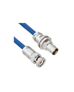Halogen Free Cable Assembly TRB 3-Slot Plug to Non-Insulated Bulk Head 3-Lug Cable Jack MIL-STD-1553 .242" O.D. -30C +80C 78 Ohm Twinaxial Shielded twisted pair 10'