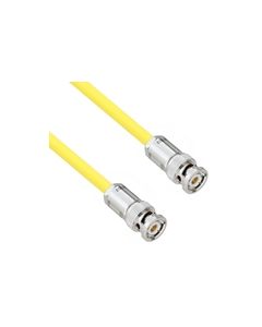 Halogen Free Cable Assembly with TRB 3-Slot Plug to Plug .245" O.D. -30C +80C 50 Ohm Triaxial Yellow 3'