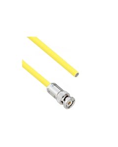 Halogen Free Cable Assembly TRB 3-Slot Plug to Blunt .245" O.D. -30C +80C 50 Ohm Triaxial Yellow 1'