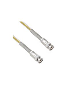 Teflon Jacket Cable Assembly TRB 3-Slot Plug to Plug with Bend Reliefs .236" O.D. -55C +200C 50 Ohm Triaxial 1'