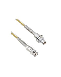 Teflon Jacket Cable Assembly TRB 3-Slot Plug to Insulated Bulk Head 3-Lug Cable Jack with Bend Reliefs .236" O.D. -55C +200C 50 Ohm Triaxial 1'