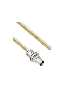 Teflon Jacket Free Cable Assembly TRB Non-Insulated Bulk Head Jack 3-Lug Cable Jack to Blunt .236" O.D. -55C +200C 50 Ohm Triaxial 1'