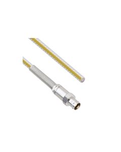 Teflon Jacket Cable Assembly TRB 3-Lug Cable Jack with Bend Relief to Blunt  .236" O.D. -55C +200C 50 Ohm Triaxial 1'