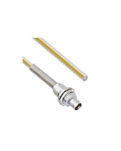 Teflon Jacket Cable Assembly TRB Insulated Bulk Head 3-Lug Cable Jack with Bend Relief to Blunt .236" O.D. -55C +200C 50 Ohm Triaxial 1'