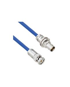 Plenum Cable Assembly TRB 3-Slot Plug to Non-Insulated Bulk Head 3-Lug Cable Jack MIL-STD-1553 .242" O.D. +125C 78 Ohm Twinaxial Shielded twisted pair 1'