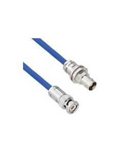 Plenum Cable Assembly TRB 3-Slot Plug to Non-Insulated Bulk Head 3-Lug Cable Jack MIL-STD-1553 .242" O.D. +125C 78 Ohm Twinaxial Shielded twisted pair 10'