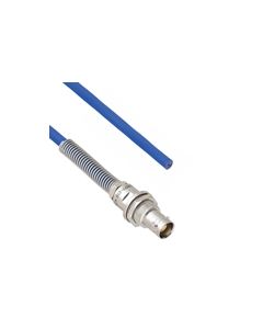 Plenum Cable Assembly TRB Non-Insulated Bulk Head 3-Lug Cable Jack with Bend Relief to Blunt MIL-STD-1553 .242" O.D. +125C 78 Ohm Twinaxial Shielded twisted pair 3'