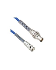 Plenum Cable Assembly TRB 3-Slot Plug to Non-Insulated Bulk Head 3-Lug Cable Jack with Bend Reliefs MIL-STD-1553 .242" O.D.+125C 78 Ohm Twinaxial Shielded twisted pair 1'