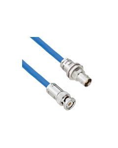 Plenum Cable Assembly TRB 3-Slot Plug to Non-Insulated Bulk Head 3-Lug Cable Jack .242" O.D. +125C 124 Ohm Twinaxial Shielded twisted pair 3'