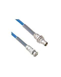 Plenum Cable Assembly TRB 3-Slot Plug to Non-Insulated Bulk Head 3-Lug Cable Jack with Bend Reliefs .242" O.D.+125C 124 Ohm Twinaxial Shielded twisted pair 1'