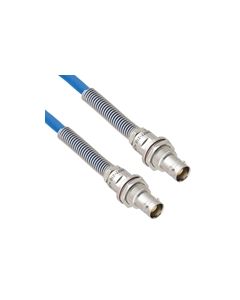 Plenum Cable Assembly TRB Non-Insulated Bulk Head 3-Lug Cable Jack to Jack with Bend Reliefs MIL-STD-1553 .242" O.D. +125C 124 Ohm Twinaxial Shielded twisted pair 3'