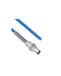 Plenum Cable Assembly TRB Non-Insulated Bulk Head 3-Lug Cable Jack with Bend Relief to Blunt MIL-STD-1553 .242" O.D. +125C 124 Ohm Twinaxial Shielded twisted pair 1'