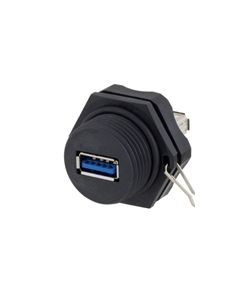 Harsh Environment USB 3.0 Type A/M to A/F Coupler