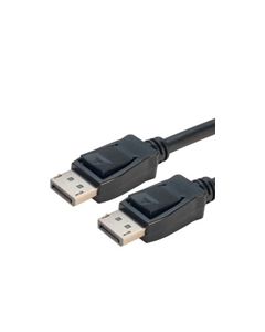 Low Profile DisplayPort Cable Male-Male, Black - 0.5m