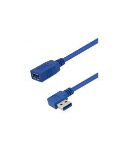 USB 3.0 Female to male Type A right angle left exit, length 0.5M