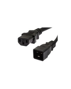 PC/PDU Power Cord - C20 to C13 - 15 Amp - Black, length 6 feet