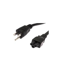 Laptop Power Cord - NEMA 5-15P to C5 - 10 Amp, length 4 feet