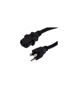 Universal CPU Power Cord - Nema 5-15P to C13, length 2 feet