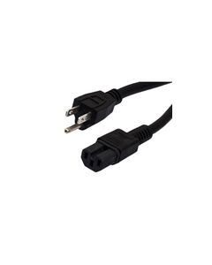 PC/PDU Power Cord - NEMA 5-15 to C15 - 15 Amp, length 1 foot