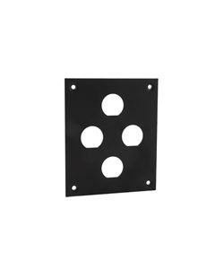 Universal Rack Mount Sub-Panel with 4 0.630" D-Holes