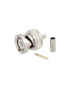 BNC Plug 50 Ohm Coax Connector Crimp Attachment for RG316, RG174, RG188, LMR-100, LMR-100-FR