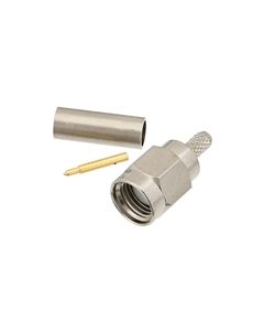 SMA Plug 50 Ohm Coax Connector Crimp Attachment for RG174, RG316, RG188, LMR-100