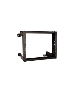 MilesTek Open Frame 19" Wall Mount Rack - 12" Depth - 8U