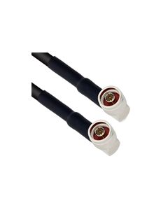 N Male Right Angle to N Male Right Angle Using Flexible RG214 Coax Cable 12"