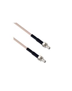 SMB Jack to SMB Jack Using Flexible RG316-DS Coax Cable 12"