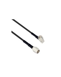 SMA Male Right Angle to SMA Male Using Flexible RG174 Coax Cable 12"