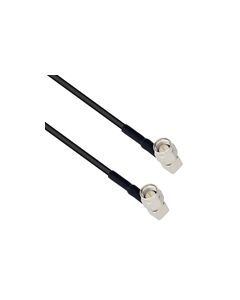 SMA Male Right Angle to SMA Male Right Angle Using Flexible RG174 Coax Cable 12"