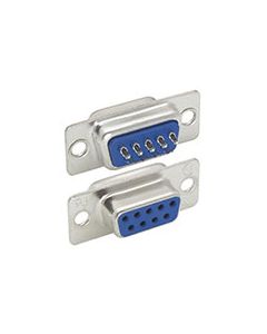 Solder cup D-sub connector DB9 female