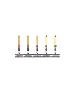 crimp & poke male pins gold flash pkg/10